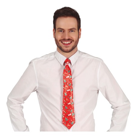 Corbata roja graciosa para navidad 45 cm