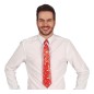 Corbata roja graciosa para navidad 45 cm