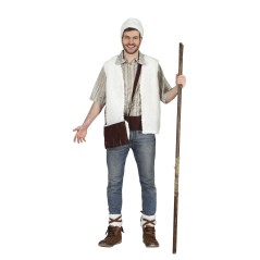 Disfraz pastor blanco para hombre talla L