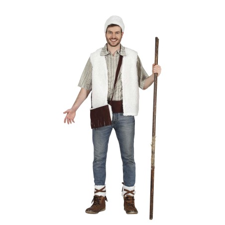 Disfraz pastor blanco para hombre talla L