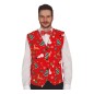 Chaleco rojo gracioso para navidad