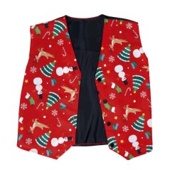 Chaleco rojo gracioso para navidad-Tus disfraces