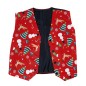 Chaleco rojo gracioso para navidad