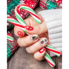Etiquetas para uñas navideños 10x7 cm 1 hoja