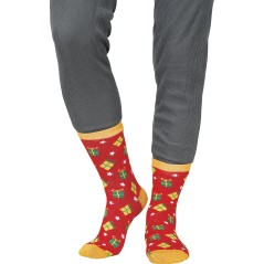 Calcetines navideños rojos infantil tallas