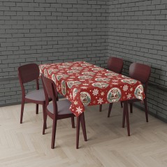 Mantel navidad rojo 137x274 cm