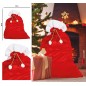 Saco regalos de papa noel rojo 60 x95 cm