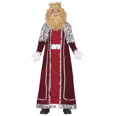 Disfraz rey mago gaspar rojo adulto talla L 52-54