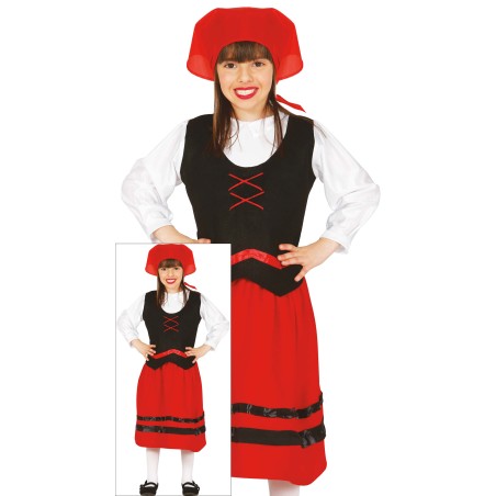 Disfraz pastorcita traje regional cantabria para niña-Tus Disfraces