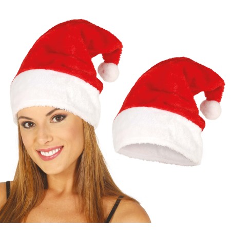 Gorro papa Noel rojo largo 40 cm-Gorros online