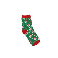 Calcetines navideños verdes santa tallas