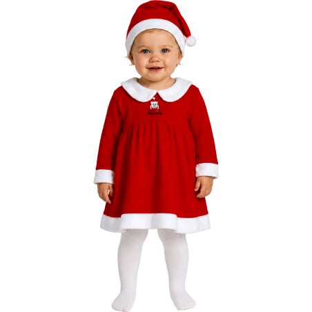 Disfraz mama noel bebe 6-12 o 12-24 meses infantil
