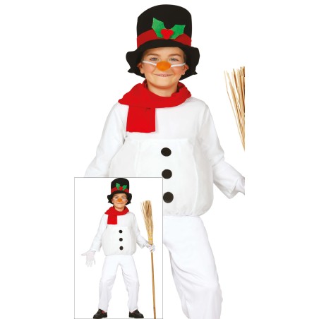 Disfraz Muñeco de nieve niño niña infantil-Tus Disfraces Baratos