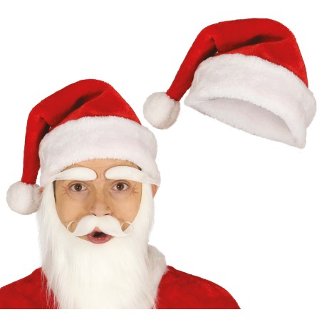 Gorro papa noel lujo de 44 cm para hombre-Gorros online