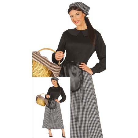 Disfraz castañera adulta talla l 42-44 navidad-Tus Disfraces Baratos