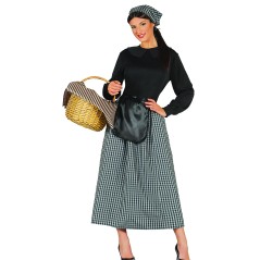 Disfraz castañera adulta talla l 42-44 navidad