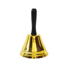 Campana papa noel 15 cm metalica navidad-Tus Disfraces Baratos