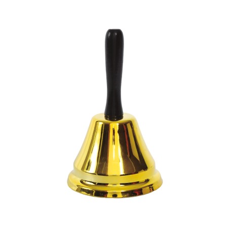 Campana papa noel 15 cm metalica navidad-Tus Disfraces Baratos