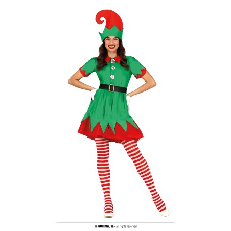 Disfraz Elfa de navidad para mujer talla M o L
