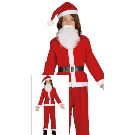Disfraz papa noel infantil 10-12 santa claus niño-Tus Disfraces