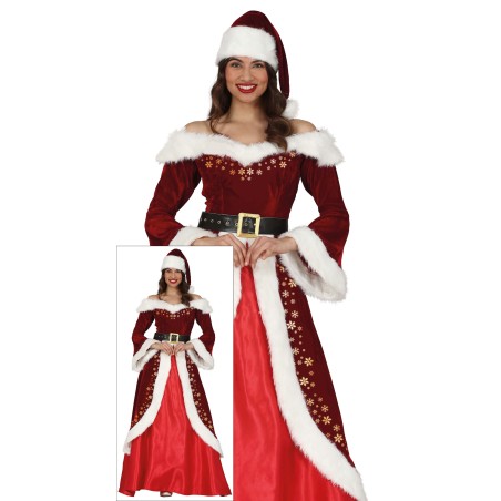 Disfraz Mama Noel elegante para mujer talla XL 44-46-Tus Disfraces