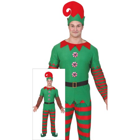 Disfraz Elfo de navidad para hombre talla M o L-El Informal Disfraces