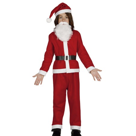 Disfraz  papa noel infantil 10-12 santa claus niño