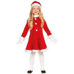 Disfraz mama noel infantil terciopelo lujo
