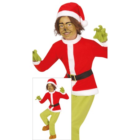 Disfraz elfo hater Grinch para niño tallas-El  Informal Disfraces