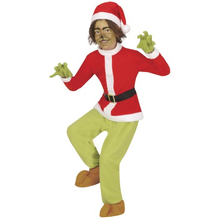 Disfraz elfo hater Grinch para niño tallas