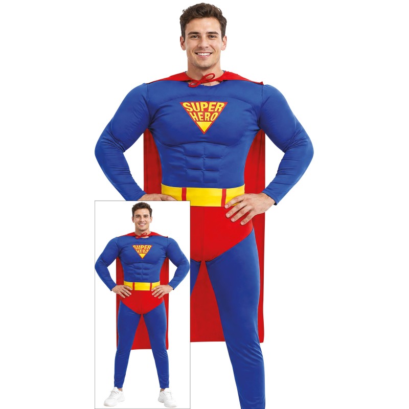 Disfraz super heroe man musculoso 80764 Disfraz super heroe man musculoso 80764