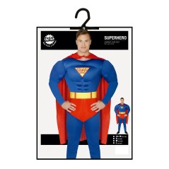 Disfraz de super heroe man musculoso adulto barato. Tienda disfraces