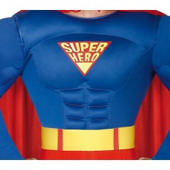 Disfraz de super heroe man musculoso adulto barato. Tienda disfraces