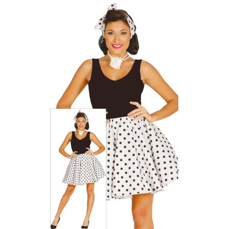 Falda y pañuelo pin up años 50-Tus disfraces baratos