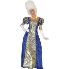 Disfraz marquesa azul epoca tallas mujer