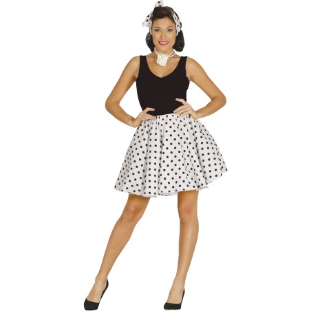 Falda y pañuelo pin up años 50