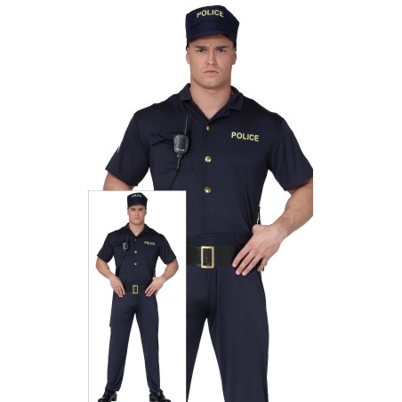 Disfraz policia agente nacional adulto tallas -Tus disfraces