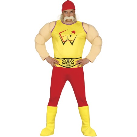 Disfraz luchador wwe talla l hombre hulk hogan