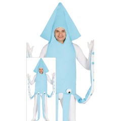 Disfraz calamar chipiron azul talla L adulto-Tus disfraces baratos online