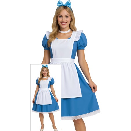 Disfraz Alicia vestido azul tallas mujer-Tus disfraces baratos