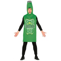 DISFRAZ DE BOTELLA DE CERVEZA VERDE PARA HOMBRE ADULTO TALLA L