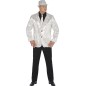 Americana lentejuelas plata para hombre talla m