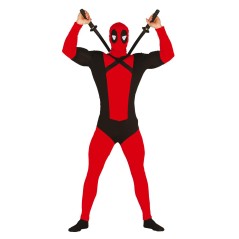 Disfraz antiheroe rojo Dead para hombre talla L. Tus disfraces baratos