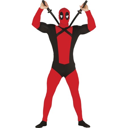 Disfraz antiheroe rojo Dead para hombre talla L