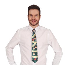 Corbata bolas de navidad graciosa para navidad 45 cm