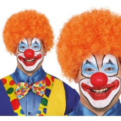 Peluca payaso naranja rizos barata-Tus disfraces baratos