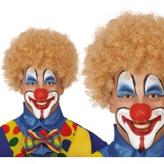 Peluca rizos rubia payaso-Tus disfraces baratos