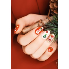 Etiquetas para uñas navideños 10x7 cm 1 hoja