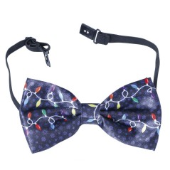 Pajarita azul luces de navidad graciosa navidad 12 cm-Tus disfraces