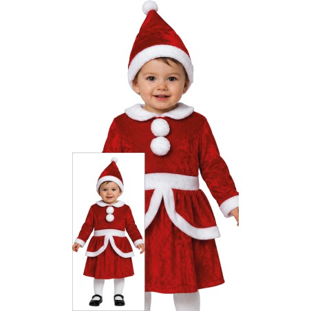Disfraz Mama Noel para bebe niña navidad-Tus Disfraces Baratos